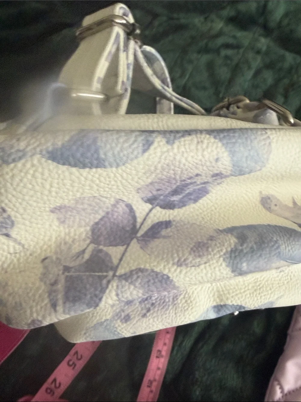 Betsey Johnson Cream and Lavender Floral Mini Backpack